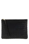 Bottega Veneta Zipper Clutch In Black