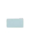 Bottega Veneta Zipper Opening And Closing Wallet In Blue