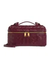 Bottega Veneta Bordeaux Vanity Case With Intrecciato Motiv In Leather Woman