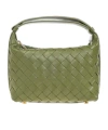 Bottega Veneta Zipper Shoulder Bag In Green