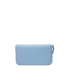 Bottega Veneta Zipper Wallet In Blue