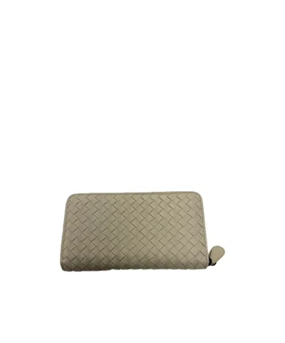 Bottega Veneta Zipper Wallet In Gray