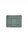 Bottega Veneta Zipper Wallet In Green