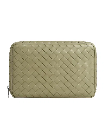 Bottega Veneta Zippered Clutch In Nude | ModeSens