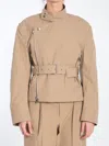 Bottega Veneta Cotton-blend Biker Jacket With Belt