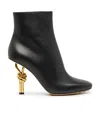 Bottega Veneta Knot Ankle Boot In Black