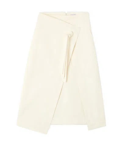 Bottega Veneta Zippered Skirt In White