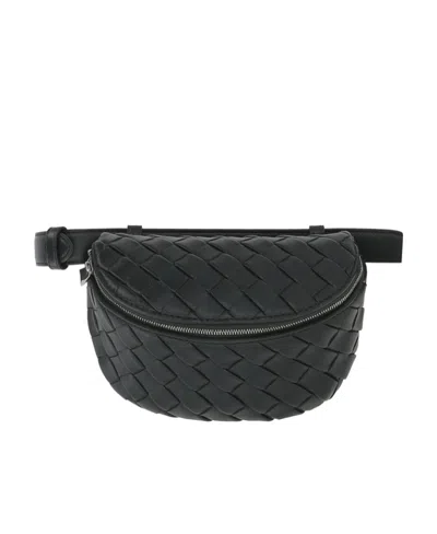 Bottega Veneta Zippered Waist Pack In Black