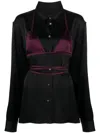 Botter Bikini Cami Layered Shirt In Black