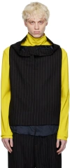 Botter Black Pinstripe Tank Top In W101 Pinstripe