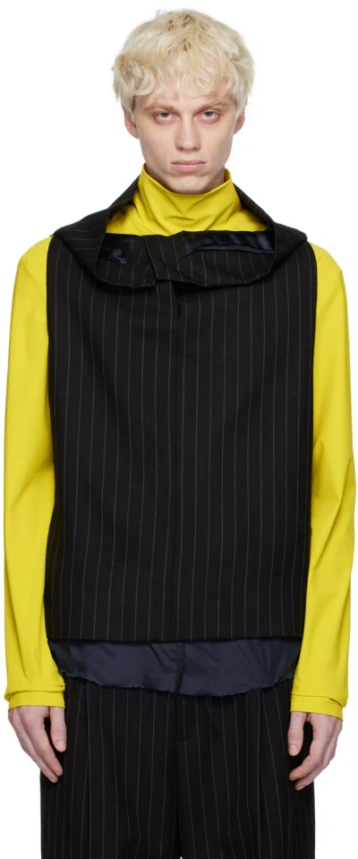 Botter Black Pinstripe Tank Top In W101 Pinstripe
