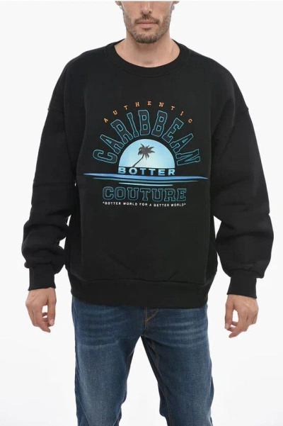 BOTTER BRUSHED COTTON CARIBBEAN COUTURE CREWNECK SWEATSHIRT