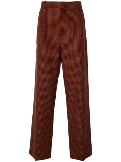 Botter Checked Trousers In Red