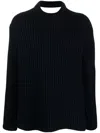 Botter Cut-out Detail Merino Jumper In Blue