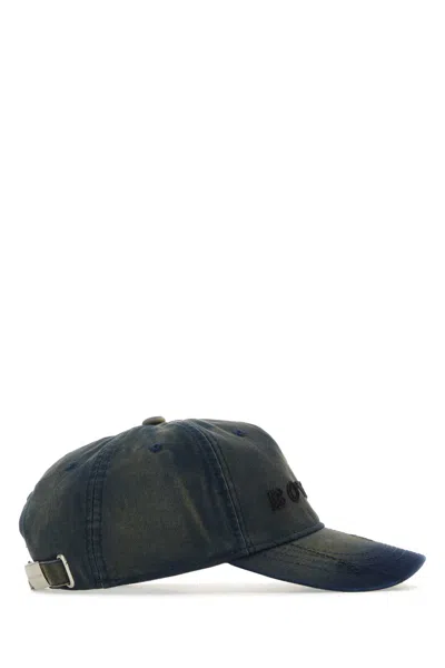 Botter Dark Blue Denim Baseball Cap In Dark Navy