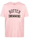 Botter Flocked-logo Organic Cotton T-shirt In Pink
