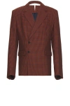 Botter Front Collar Reverse Jacket In Red Check