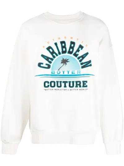 Botter Graphic-print Organic-cotton Sweatshirt In Weiss