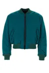 Botter Modern Ribbed Bomber With Snap Pockets In Green
