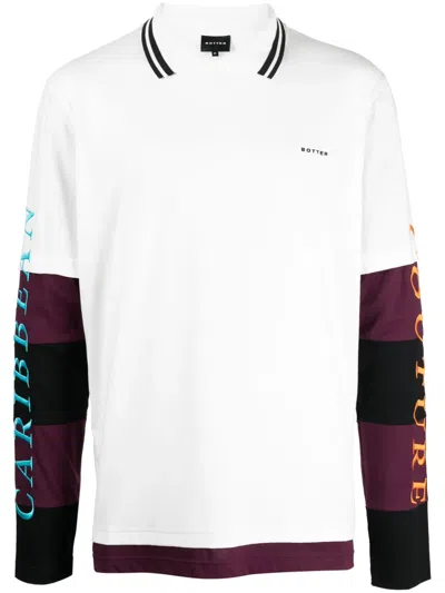 Botter Man Polo Shirt White Size L Organic Cotton In Multi