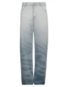 Botter Crystal Embellished Wide Leg Jeans In Blue