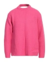 Botter Cut-out Ribbed-knit Merino Jumper In Pink
