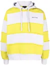 Botter Drawstring Striped Cotton Hoodie In Multi