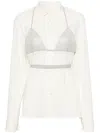 Botter Panelled-design Cotton Shirt In Neutrals