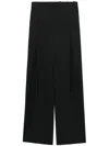 Botter Pleat-detail Wide-leg Trousers In 黑色