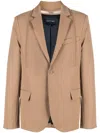 Botter Single-breasted Blazer In Brown