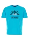 Botter Turquoise Cotton T-shirt In Blue
