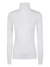 Botter Turtleneck Sweater With Logo In White