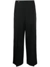 Botter Wide-leg Tailored Trousers In Black