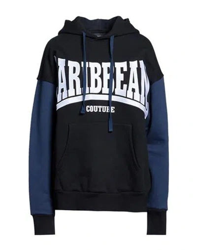 Botter Woman Sweatshirt Black Size M Organic Cotton In Blue