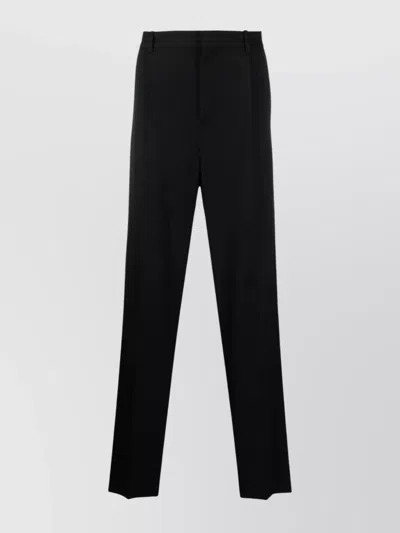 BOTTER VIRGIN WOOL PLEATED STRAIGHT-LEG TROUSERS