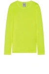 Botter X Reebok Long Sleeve Active Tee In Acid Yellow