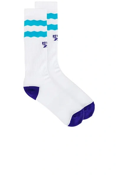 Botter X Reebok Socks In Aqua Blue