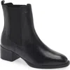 Bottero Block Heel Bootie In Black