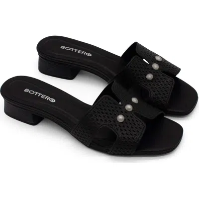 Bottero Botisabel Slide Sandal In Black