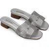 Bottero Botisabel Slide Sandal In Silver