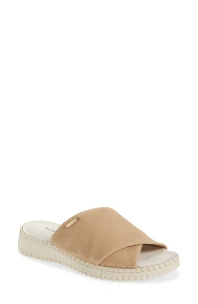 Bottero Botolga Flex Platform Wedge Slide Sandal In Brown