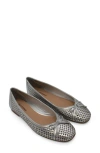 Bottero Botsamya Ballet Flat In Silver