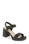 Bottero Britnet Ankle Strap Platform Sandal In Black