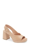 Bottero Britnet Slingback Platform Sandal In Neutral