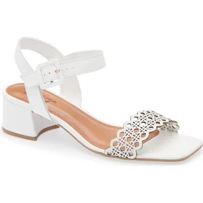 Bottero Catia Ankle Strap Sandal In White