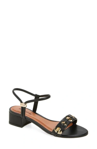 Bottero Elsa Ankle Strap Sandal In Black