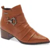 Bottero Pointed Toe Ankle Bootie In Brown