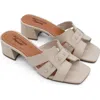 Bottero Studded Leather Slide Sandal