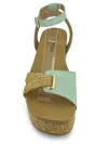 Bottero Women Riley 502 Platform Sandal In Green