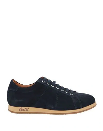 Botti Man Sneakers Midnight Blue Size 10.5 Leather